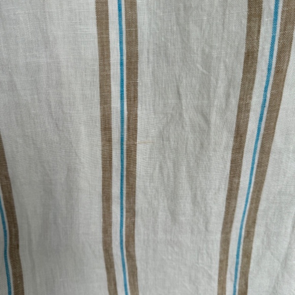 NWT Madewell  Column Striped Maxi Skirt in 100% Linen Olive Surplus Stripe SZ XS - Picture 4 of 9